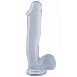 XL Dildo Met Zuignap Transparant Blauw Kopen Bij Sextoyland