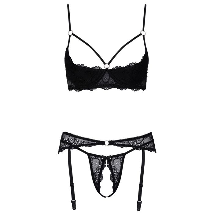 Cottelli Elegante Erotische Lingerie Set Zwart Sextoyland