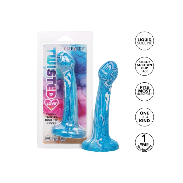 Dildo Twisted Bulb Tip Blauw Kopen Bij Sextoyland