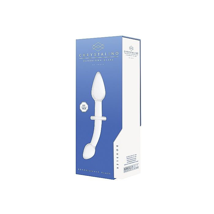 Chrystalino Glazen Dildo Doubler Wit Kopen