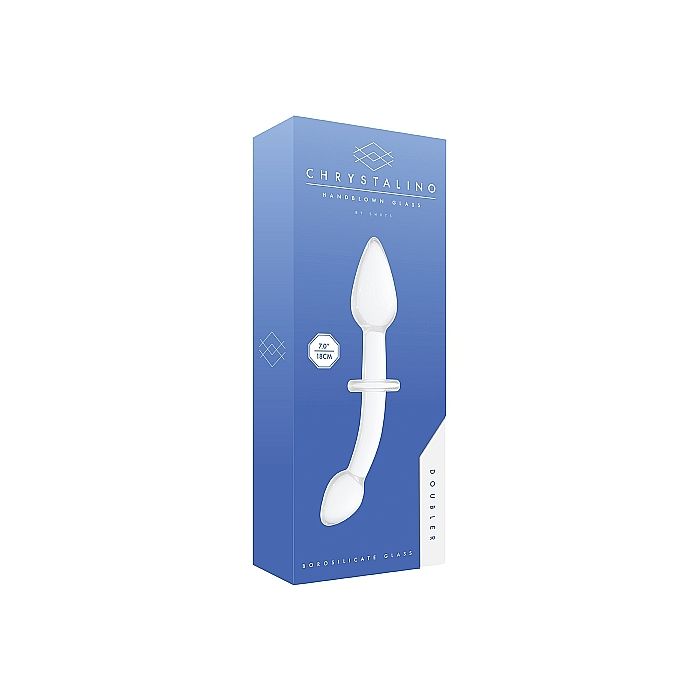 Chrystalino Glazen Dildo Doubler Wit Kopen