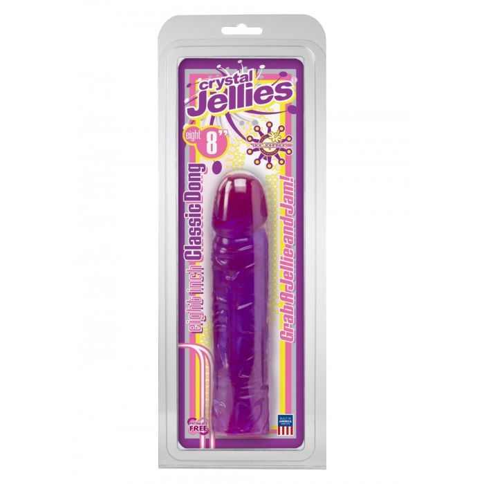 Crystal Jellies Classic Dildo Paars Kopen Bij Sextoyland