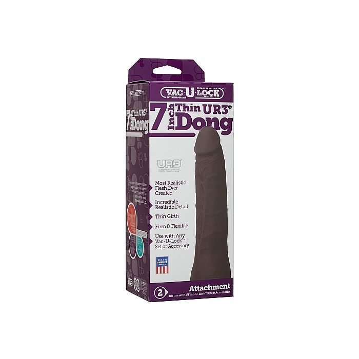 Vac U Lock Dildo Inch Thin Dong Ur Donkerbruin Kopen Bij