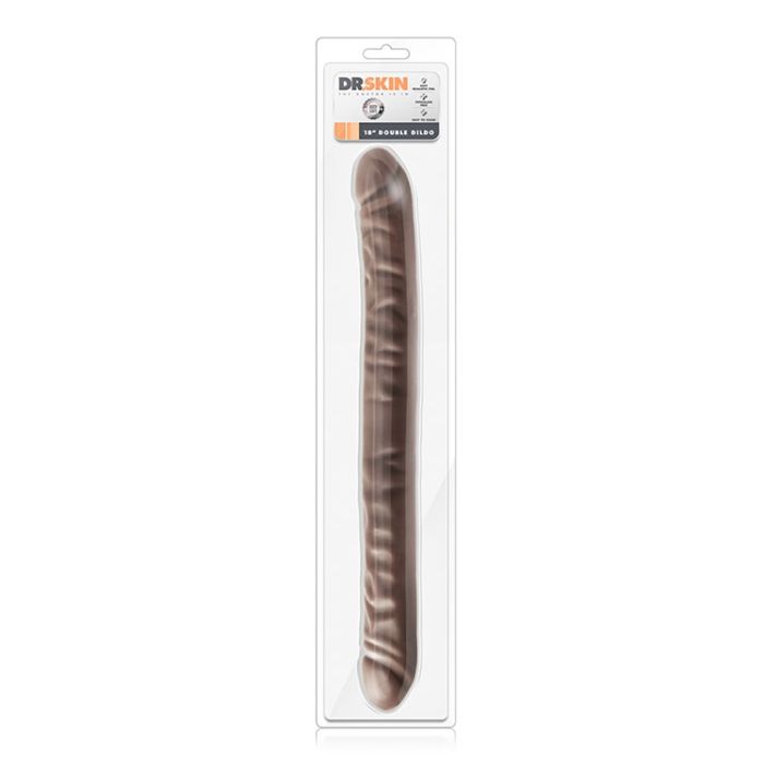 Dr Skin Dubbele Dildo Cm Bruin Kopen Bij Sextoyland