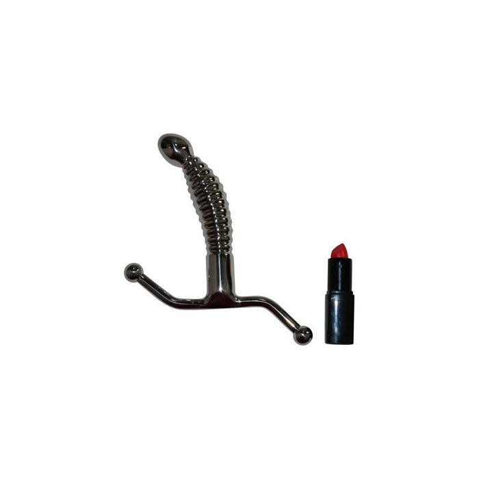 Geribbelde Metalen G Spot En P Spot Dildo Kopen Bij Sextoyland