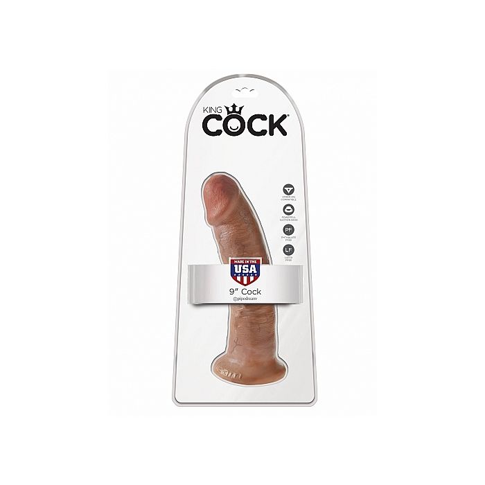 King Cock Dildo Cm Getinte Huidskleur Kopen Bij Sextoyland
