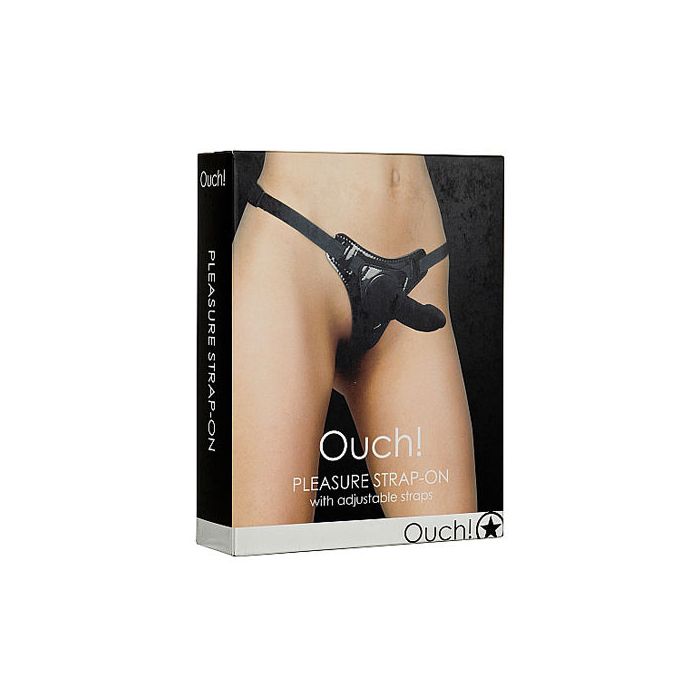 Pleasure Voorbind Dildo Zwart Kopen Bij Sextoyland