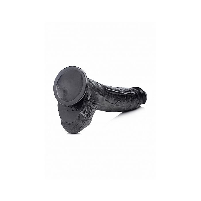 Raging Rhino Cm Geaderde Dildo Zwart Kopen Bij Sextoyland
