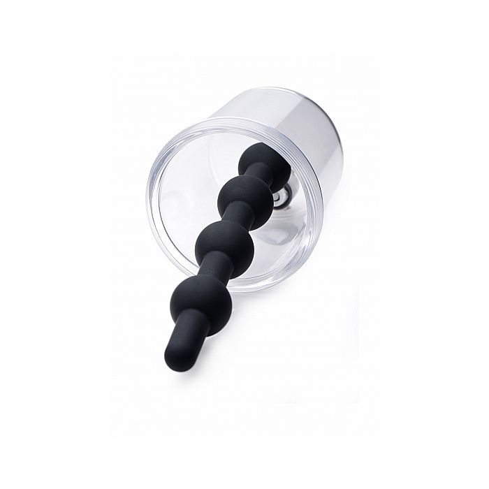 Rosebud Cilinder Met Siliconen Anal Beads Zwart Kopen Bij Sextoyland