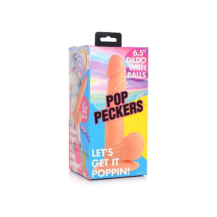 Realistische Dildo Met Ballen Pop Peckers Kopen Bij Sextoyland