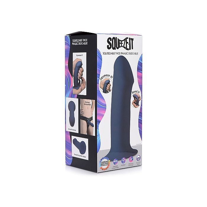Squeezable Dikke Dildo Blauw Kopen Bij Sextoyland