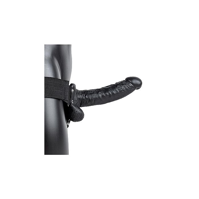 Strap On Met Holle Dildo Cm Zwart Kopen Bij Sextoyland