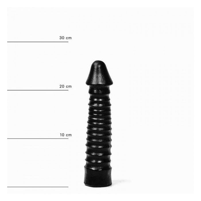 Zwarte Grote Dildo Met Geribbelde Schacht Kopen Bij Sextoyland