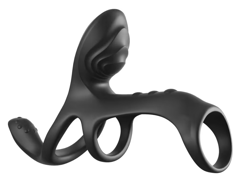 Koppel Cage Max Penissleeve met Clitorisstimulatie - Fantasy C-Ringz