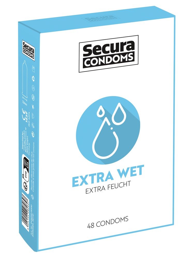 Secura Extra Wet Condooms - 48 Stuks