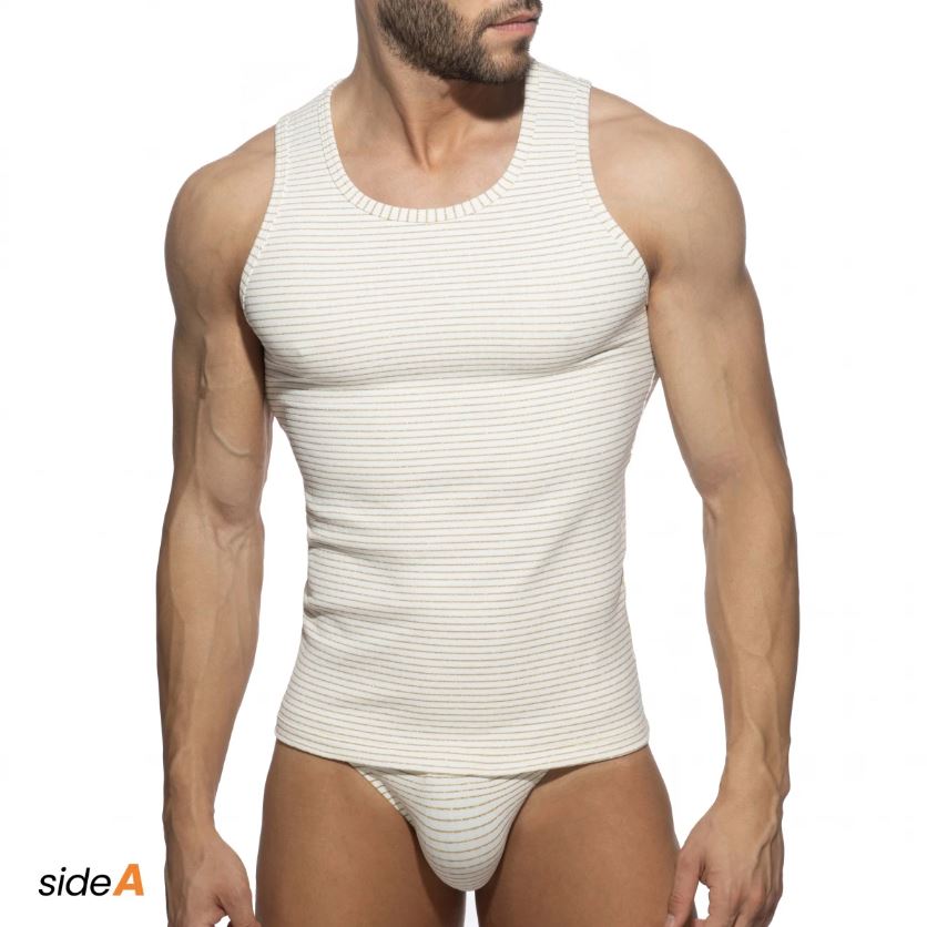 Addicted Omkeerbare Regal Tank Top - Wit