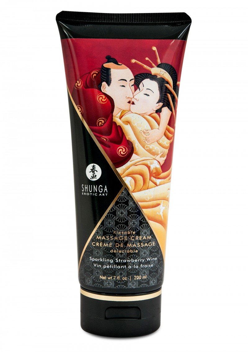 Eetbare Massagecrème - Aardbei