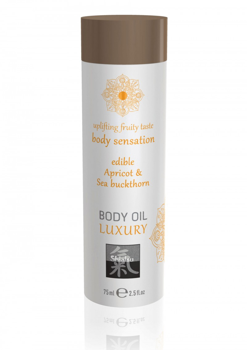 Luxe Eetbare Body Olie - Abrikoos