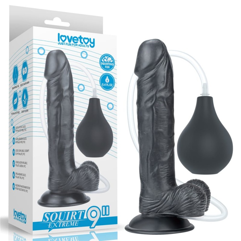 Squirting Realistische Dildo Zwart 9