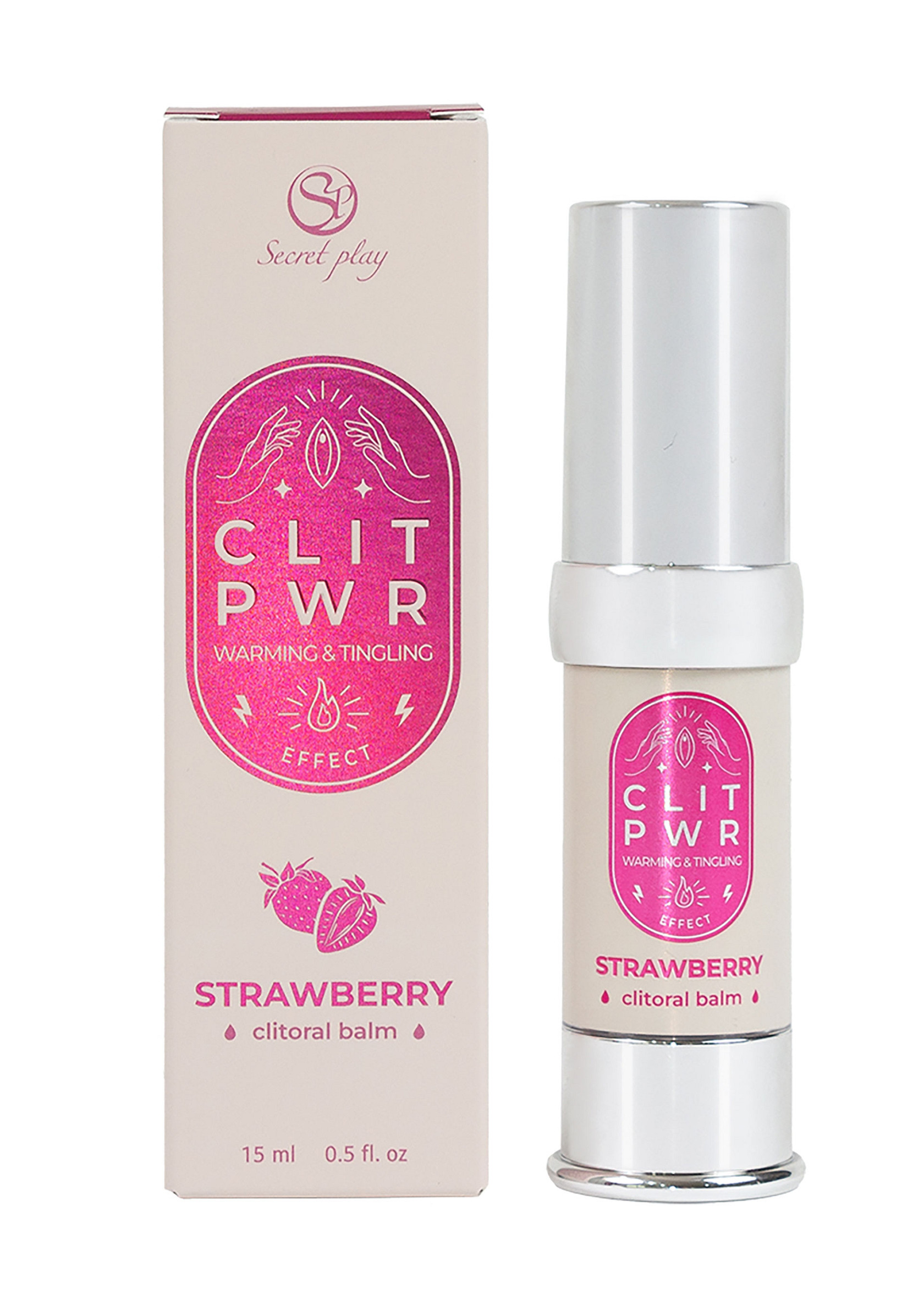 Clitorisbalsem Secret Play Clit Pwr 15ml - Aardbei