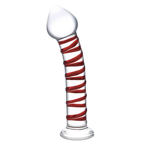 Glazen Dildo Mr. Swirly 20 cm