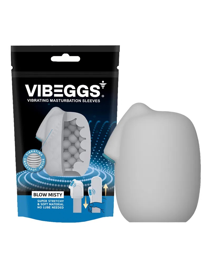 Vibrerende Masturbatie Sleeve Blow Misty - Wit
