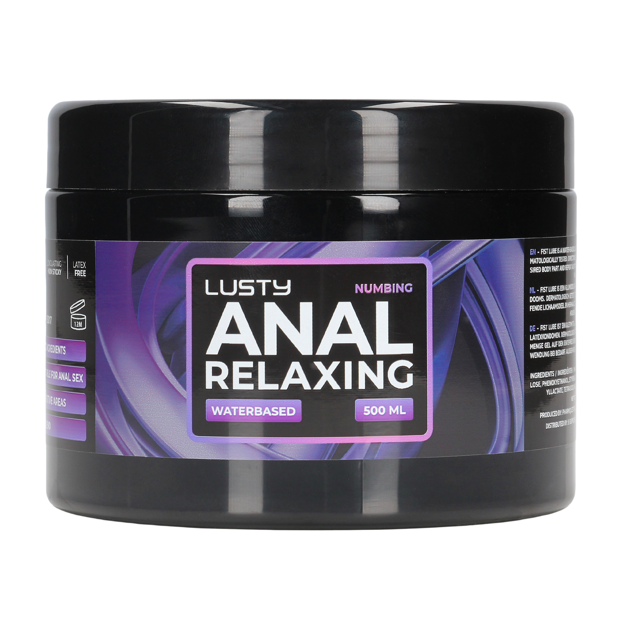 Lusty Numbing Anal Relaxing Glijmiddel - 500 ml