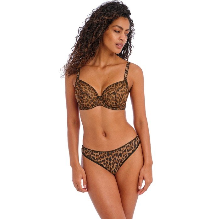 Freya Wild Side Brazilian Slip - Leopard Print
