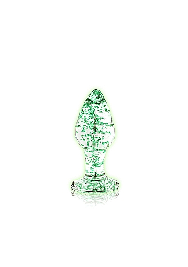 Buttplug Glow In The Dark Small - Clear