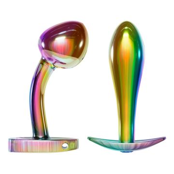 Metalen Buttplug Set - Regenboog kleuren