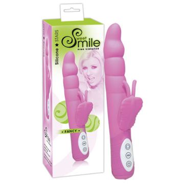 Roze Siliconen Butterfly Vibrator