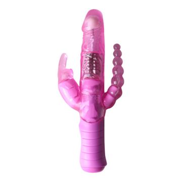 Drie dubbele rabbit vibrator