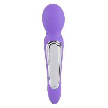 Oplaadbare Dubbel/Wand Vibrator - Paars