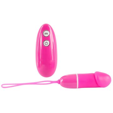 Vibro-Bullet Penisvorm + Afstandsbediening - Roze