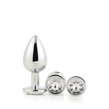 Buttplug Set Gleaming - Zilver