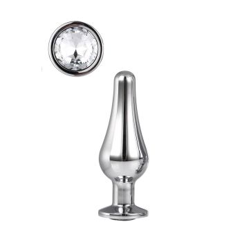 Buttplug Gleaming Love Zilver - Small