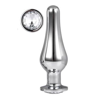 Buttplug Gleaming Love Zilver - Large