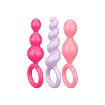 Satisfyer Buttplug Set van 3 - Multicolor