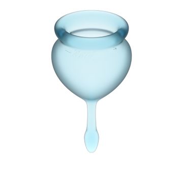 Satisfyer Feel Good Menstruatie Cup - Licht Blauw