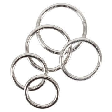 5 Delige Cock Ring Set - Metaal