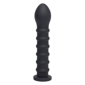 Easy-Lock Dildo Ribbed Dong 19 cm