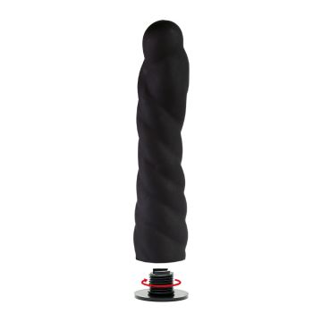 Verwisselbare Dildo voor Strap-On - Zwart