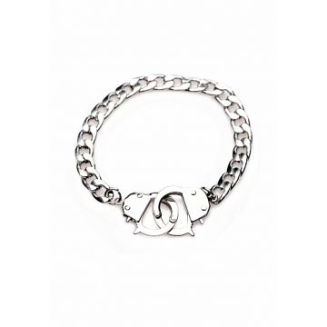 Armband Cuff Him Handcuff - Zilver