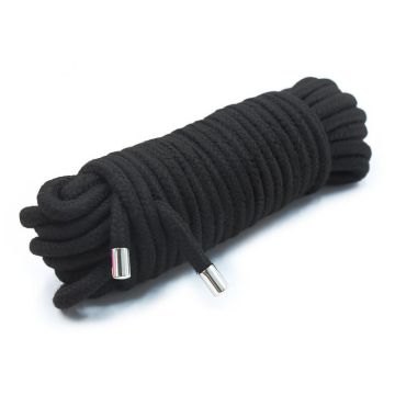 BDSM Bondage Katoenen Touw Zwart - 20 Meter