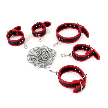 Budget Body Restraints Set Zwart en Rood