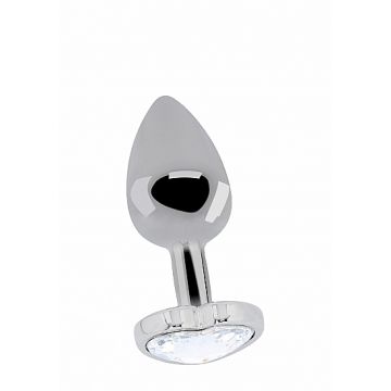 Buttplug met Hartvormig Diamant - M