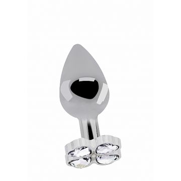 Buttplug met Klavertje Vier Diamant - M