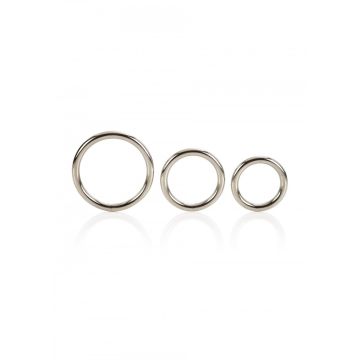 Cockring Set Silver Rings - 3 Stuks