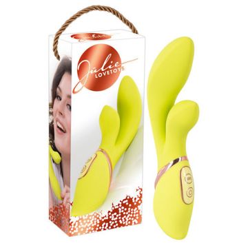 Elegante Vibrator met Clitoris Stimulatie - Lime