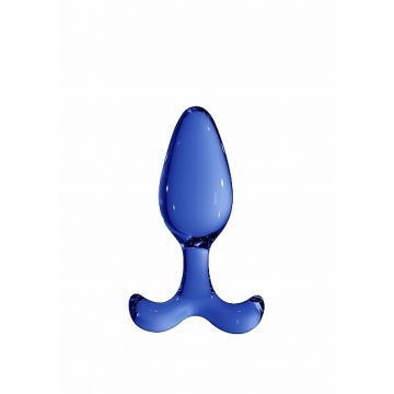 Glazen Buttplug Expert - Blauw